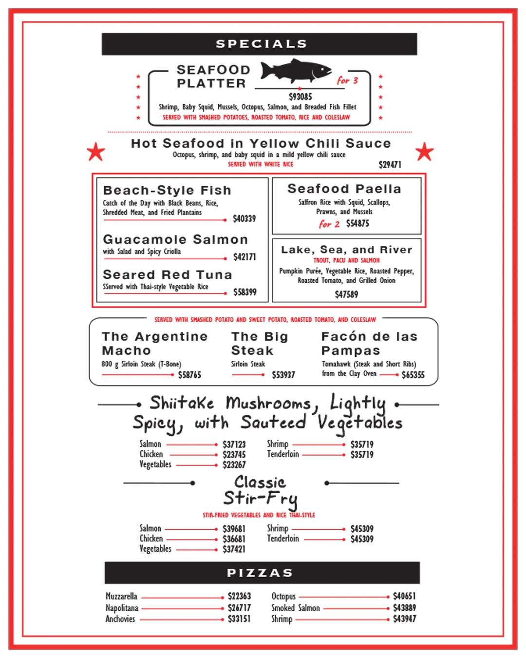 Menu — Page 5