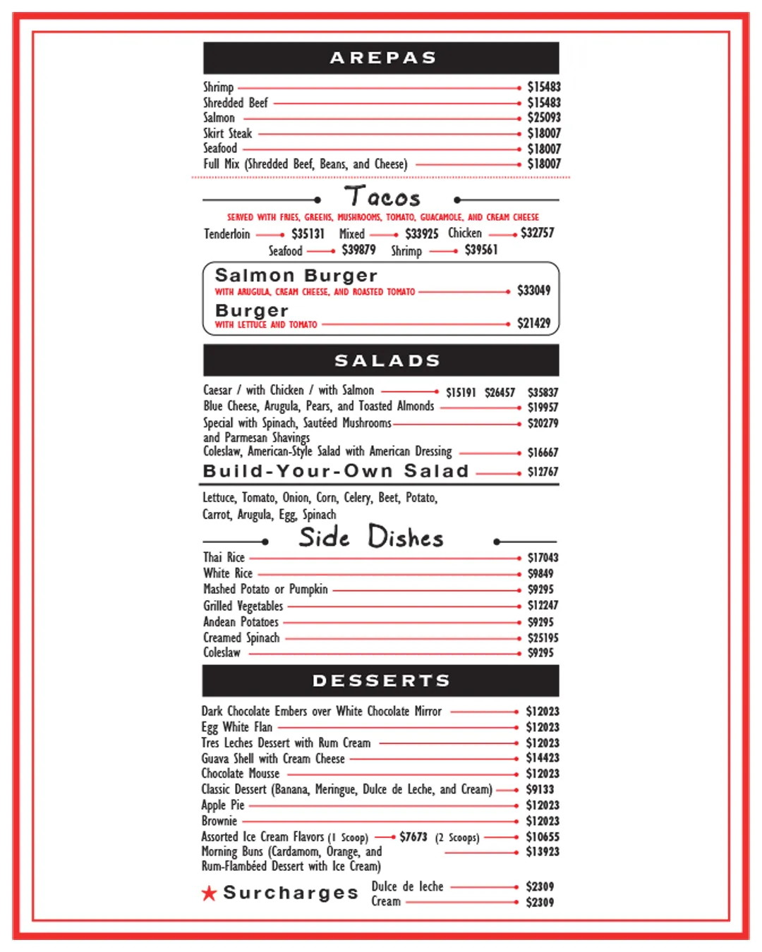 Menu — Page 6